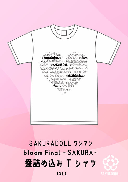 SAKURADOLL One-Man Bloom Final ~SAKURA~ Love-Filled T-Shirt (XL)